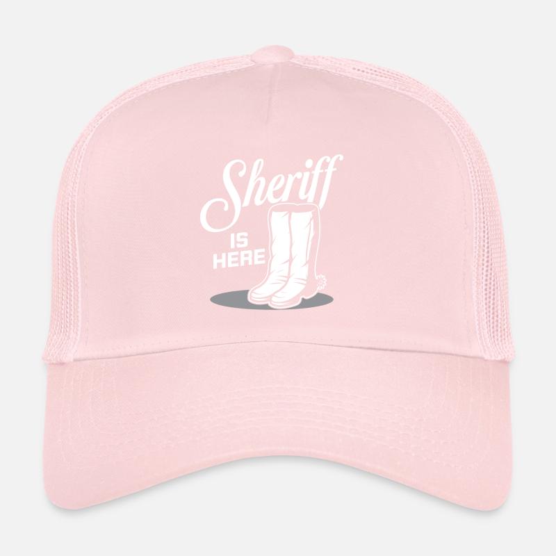 Sheriff est Sheriff Boots Sheriffstar Pistol ici Casquette trucker 
