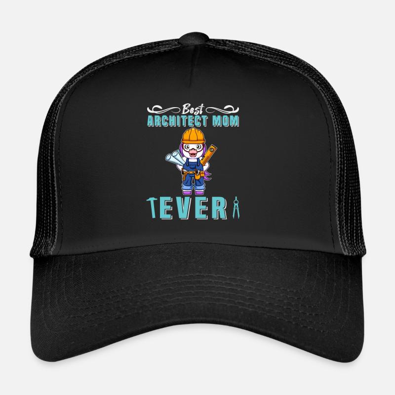 Best Architect Mom Ever Technical Drawing Mother Trucker Cap