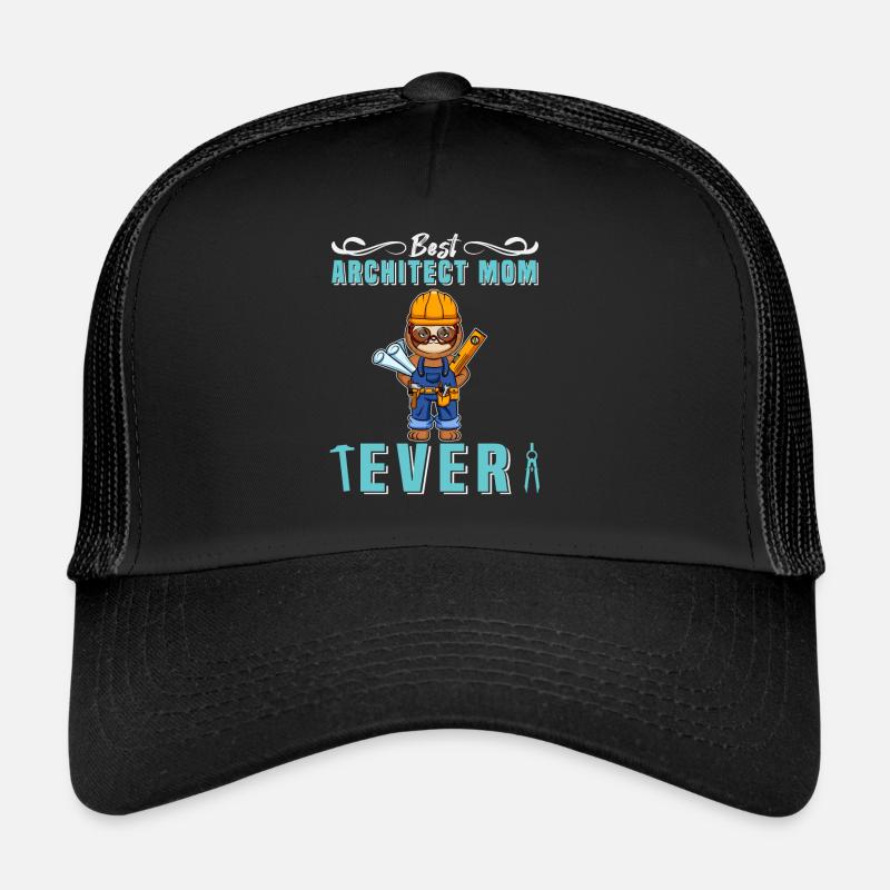 Meilleur architecte Maman Jamais Dessin Technique Mère Casquette trucker 