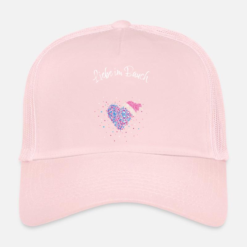 Liebe im Bauch Mama Schwangerschaft Ankünden Xmas Trucker Cap
