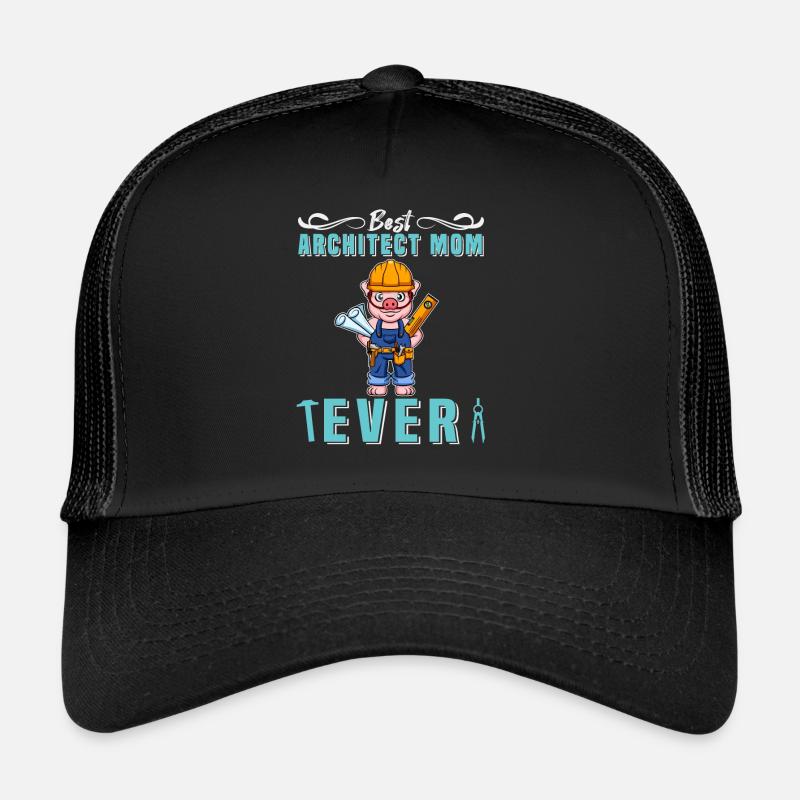 Meilleur architecte Maman Jamais Dessin Technique Mère Casquette trucker 