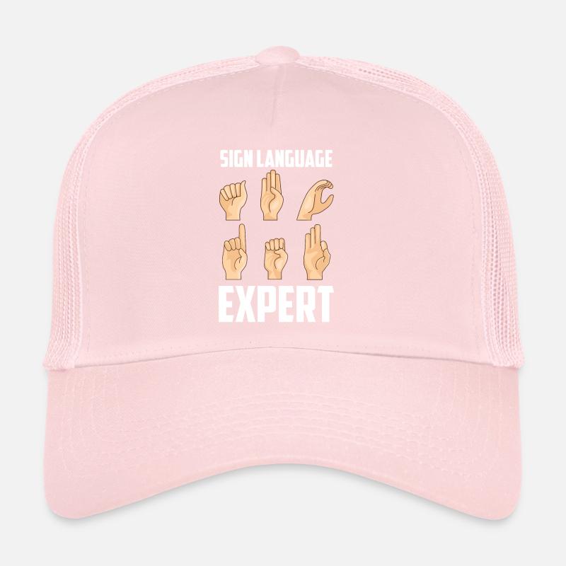 Gebärdensprache Experte Awareness Gestik Gebärden Trucker Cap