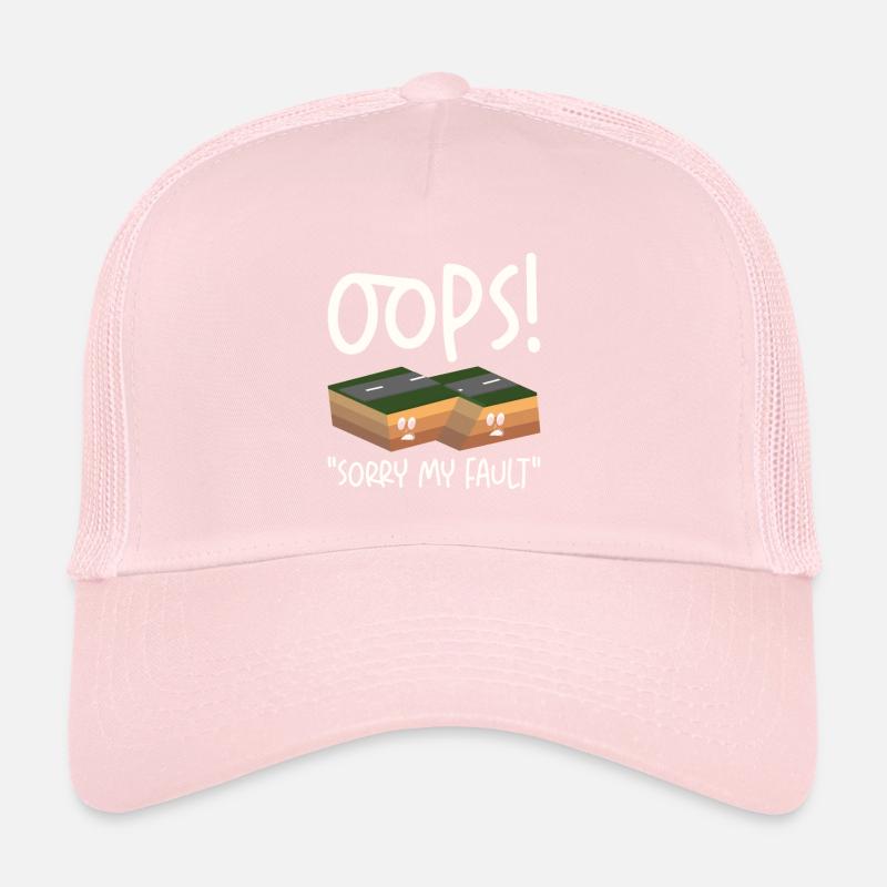 Tremblement de terre faille secouer le sol humoristique Casquette trucker 