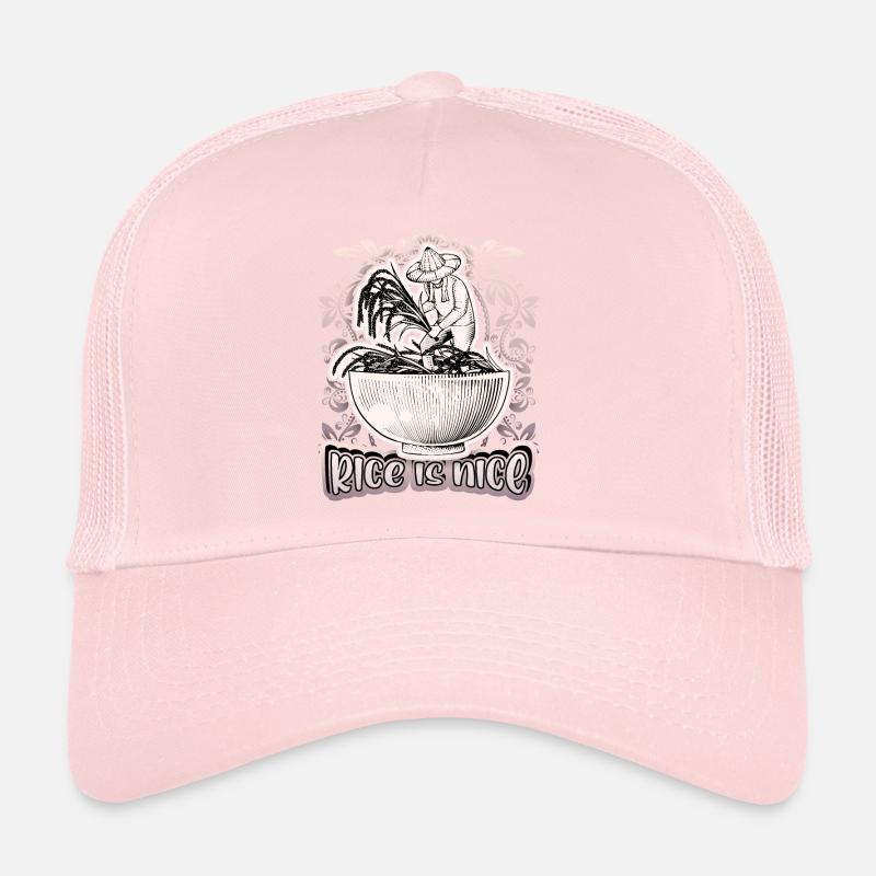 Rice, rice bowl, rice farmer, saying Trucker Cap