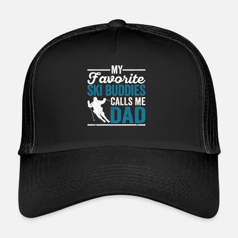 Fun Skiing Father's Day My Favorite Ski Trucker Cap