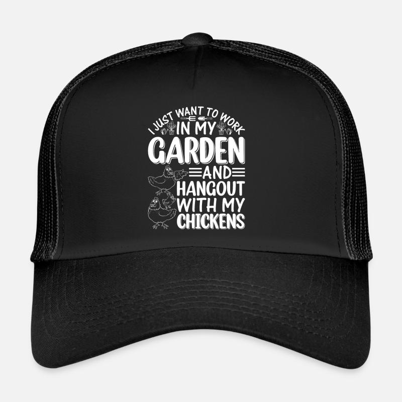 Jardinier de poulet - Jardinier Éleveur de poulets Casquette trucker 