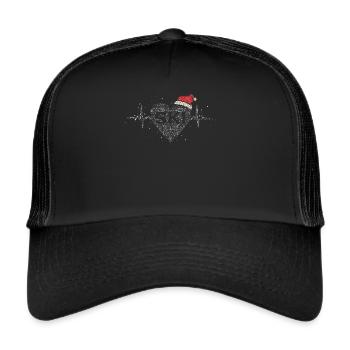 Skieurs Skieurs Sports d’hiver Noël Saint-Nicolas - Casquette trucker  - noir/noir - Devant