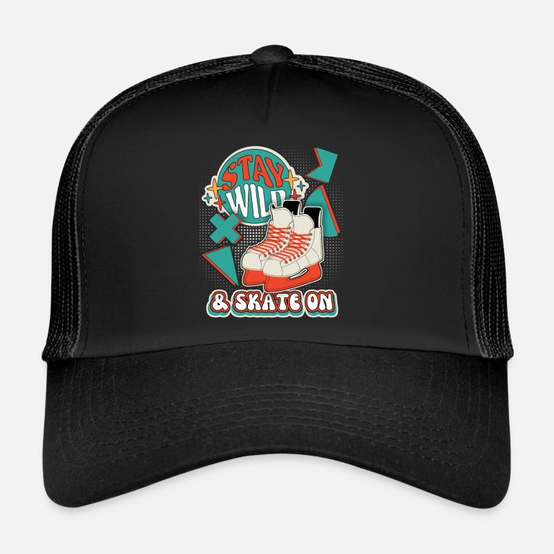 Retro ice skating, ice skating, ice skating Trucker Cap