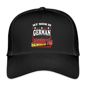 Drôle Allemagne Allemagne Mama Pride pour - Casquette trucker  - noir/noir - Devant