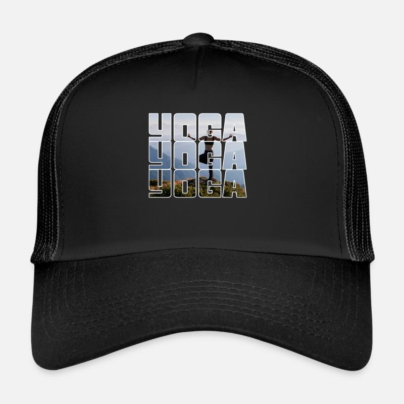 Yoga - Trucker Cap - Schwarz/Schwarz