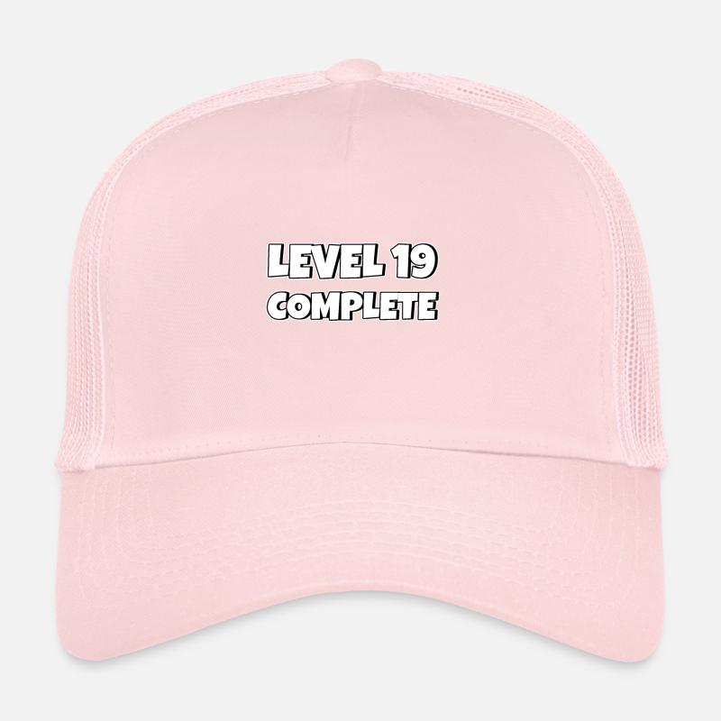 Level 19 Complete Birthday Gift 19 Years Trucker Cap