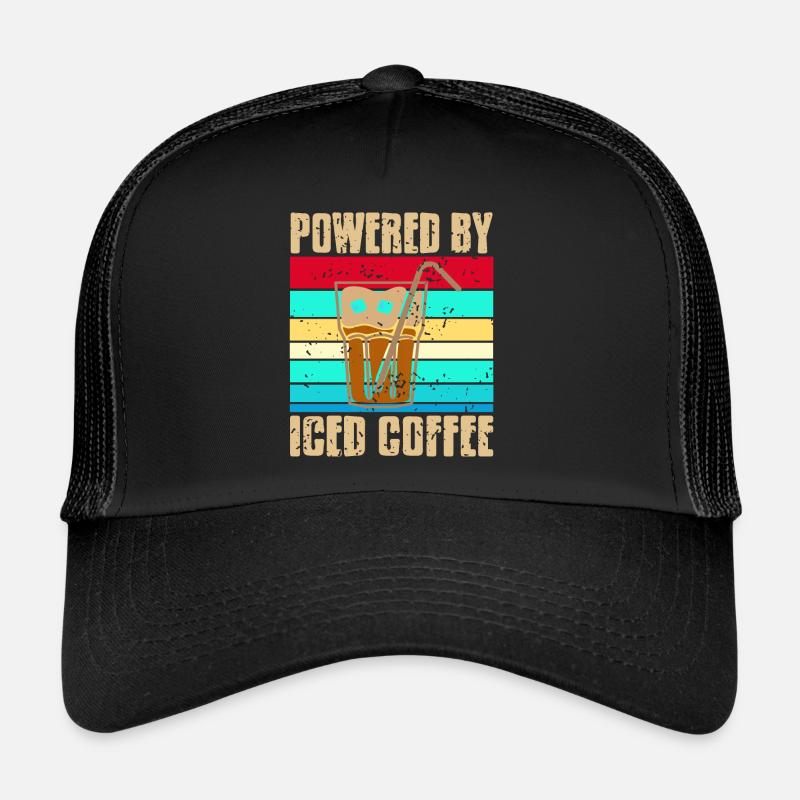 Powered by Iced Coffee Trucker Cap