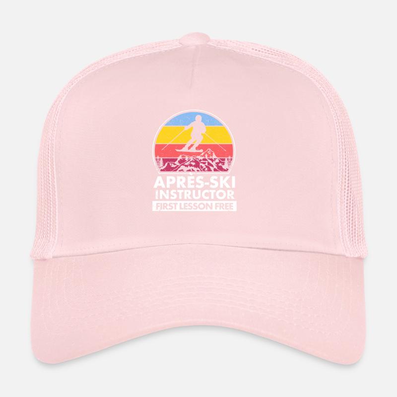 Après-ski instructor First lesson is free Trucker Cap
