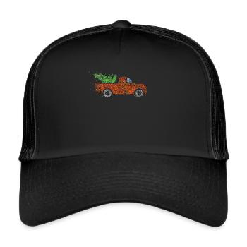 Christmas tree Christmas tree Christmas Eve Christmas tree - Trucker Cap - black/black - Front
