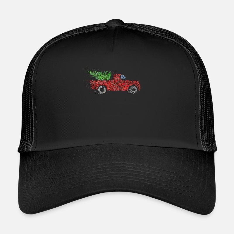 Arbre de Noël Arbre de Noël voiture Noël Temps Casquette trucker 