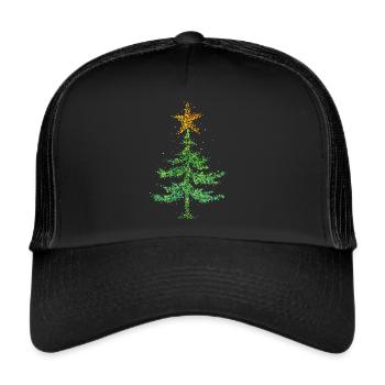 Christmas tree Christmas tree Christmas star - Trucker Cap - black/black - Front