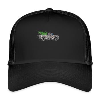 Christmas tree Christmas tree Christmas tree Xmas - Trucker Cap - black/black - Front