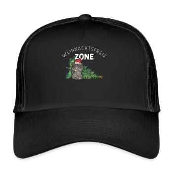 Anti Christmas Christmas Muffle Christmas Tree - Trucker Cap - black/black - Front