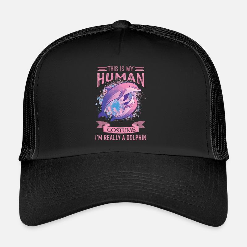 Dolphin Costume Whale Cute Dolphins Underwater World Trucker Cap