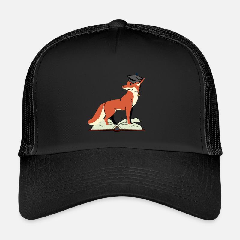 Fuchs Abitur lernen schlau klug Weisheit Weise Trucker Cap