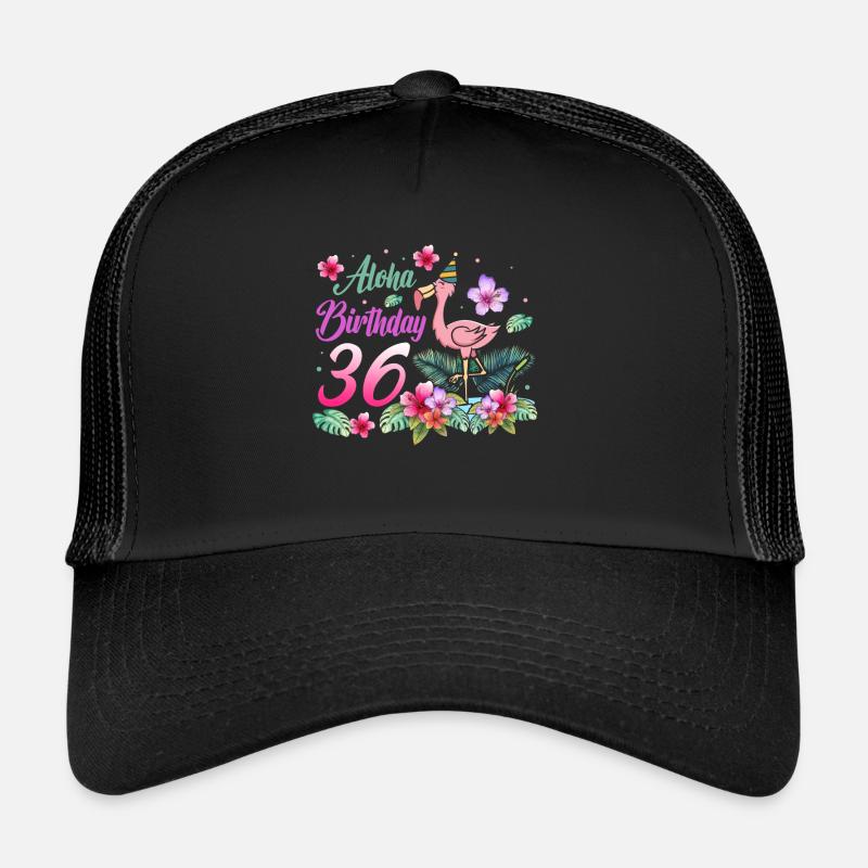 Aloha Geburtstag 36 Flamingo Vogel 36. Geburtstag Trucker Cap