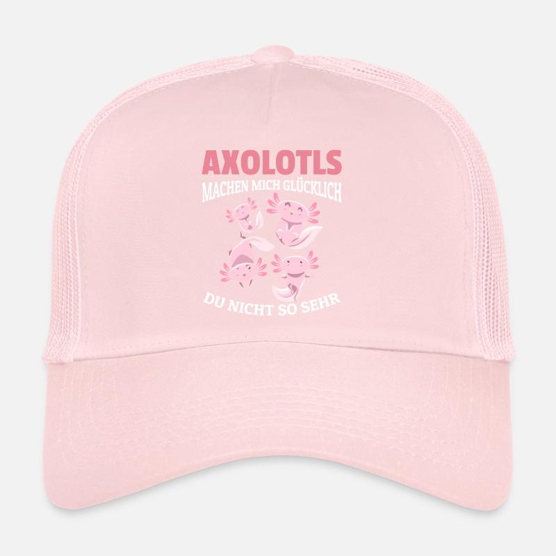 Axolotls machen mich glücklich - Querzahnmolch Ax Trucker Cap