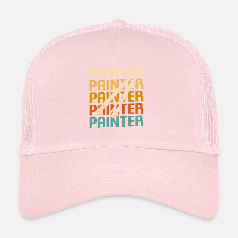 Retro Painter Paint Painting Trucker Cap