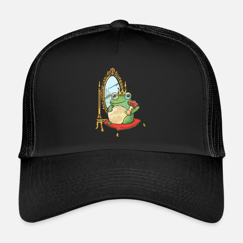 Classy Royalty Prince Toad Frog Amphibian Trucker Cap