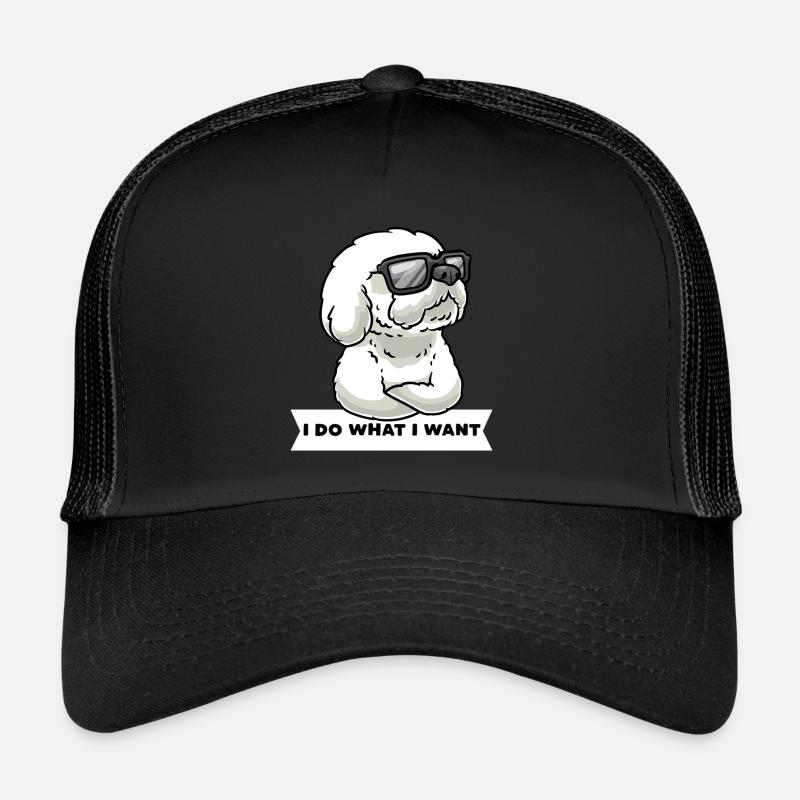 Bichon Frisé têtu Bichon bouclé Casquette trucker 