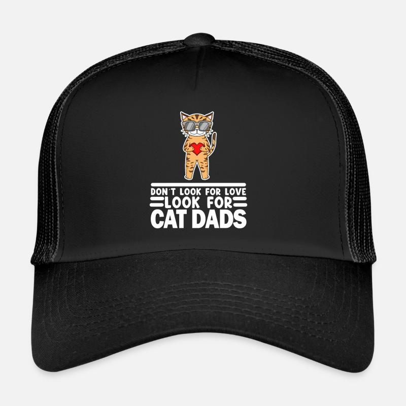 Cat Papa Père Chats Propriétaire d’animal cadeau Casquette trucker 