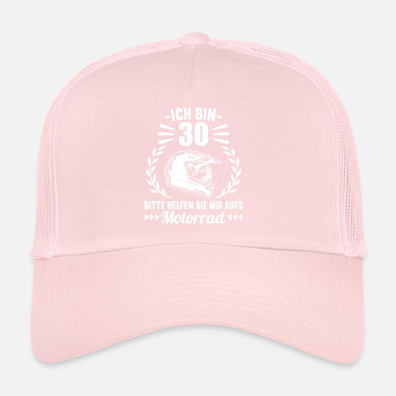 Ich bin 30 bitte helfen auf Motorrad 30 Geburtstag Trucker Cap