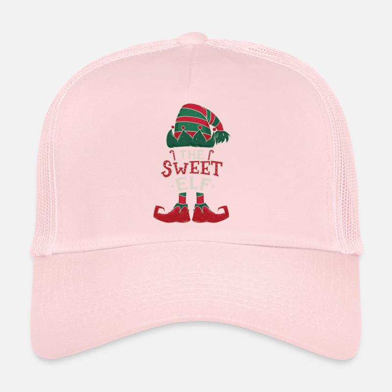 Elfe Doux Décembre Amour Elfe Noël Casquette trucker 