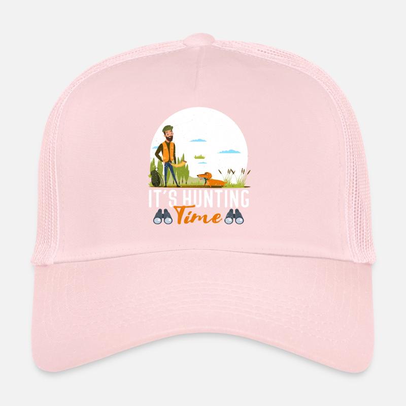 Temps de chasse amusant avec cor de chasse dans la nature Casquette trucker 