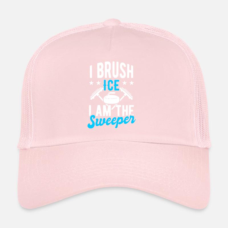 Curling Stone Curler Trucker Cap