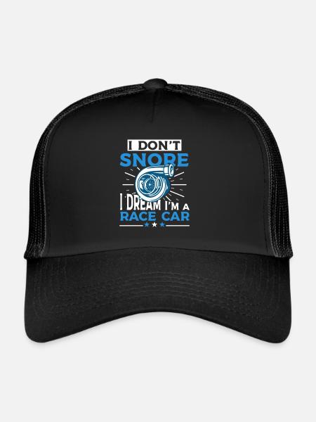 I don't snore Funny snoring - Trucker Cap - black/black - Front