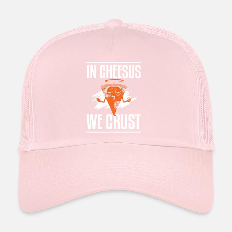 Dans Cheesus We Crust Fabrication de pizzas amusantes Casquette trucker 