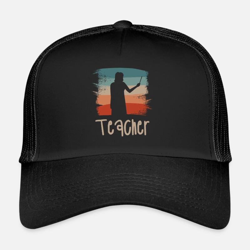 Rétro Vintage Professeur Professeur Enseignant Casquette trucker 