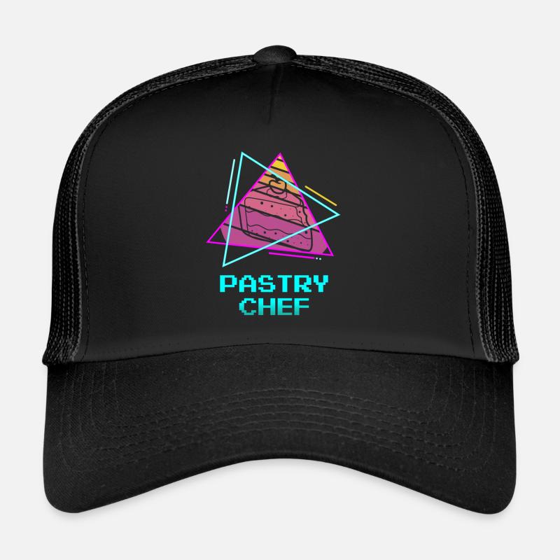 Retro Pastry Chef Pastries Trucker Cap