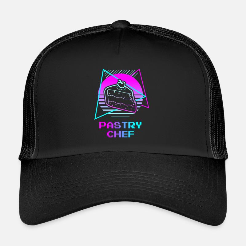 Retro Pastry Chef Pastries Trucker Cap
