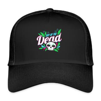 Logo pour le Jour des Morts - Casquette trucker  - noir/noir - Devant