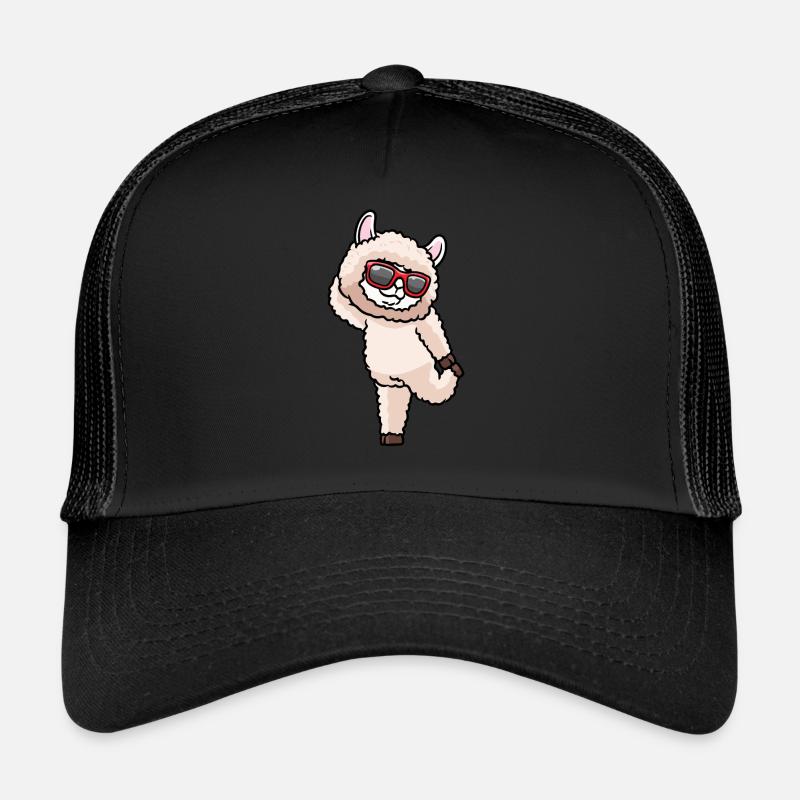 Alpaca Dancing With Sunglasses Dance Dancer Trucker Cap