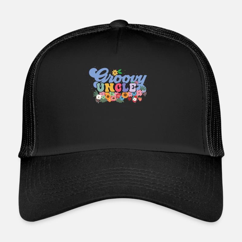 Groovy Oncle Jardin Plante Fleurs Décoration Florale Casquette trucker 