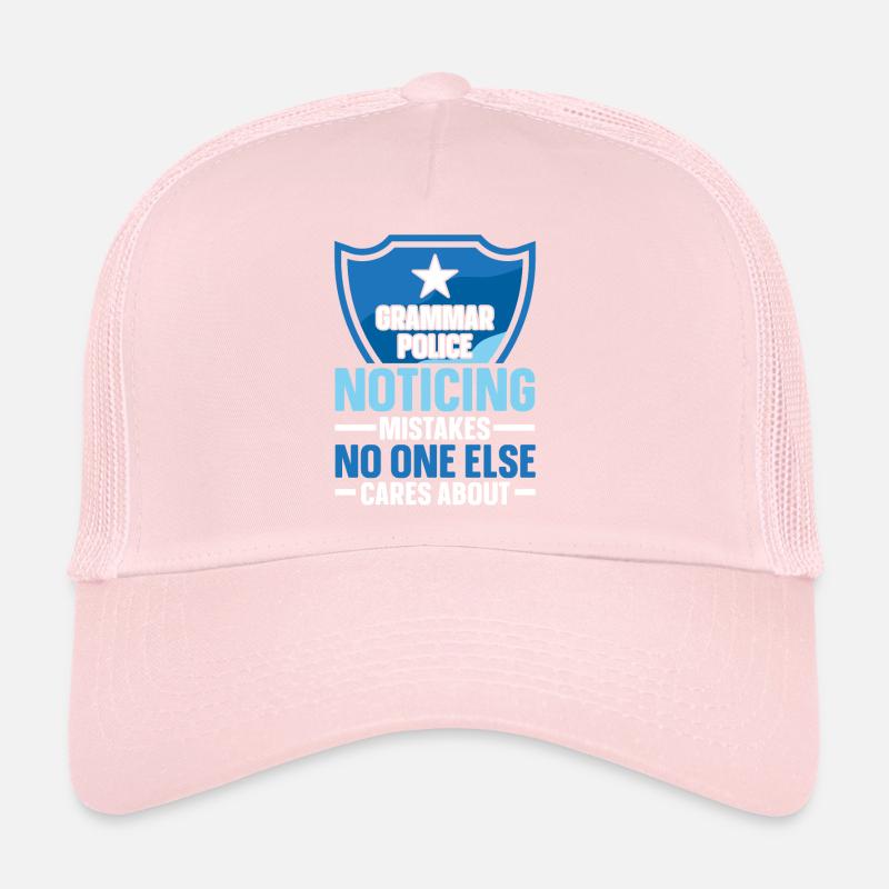 Grammaire Police Anglais Professeur d’écriture Apostrophe Casquette trucker 