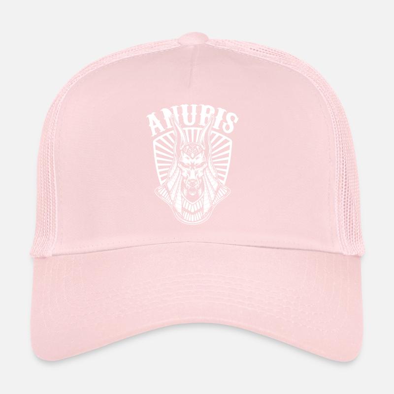 Anubis Égypte Dieu des Morts Egyptologue Pyramides Souv Casquette trucker 