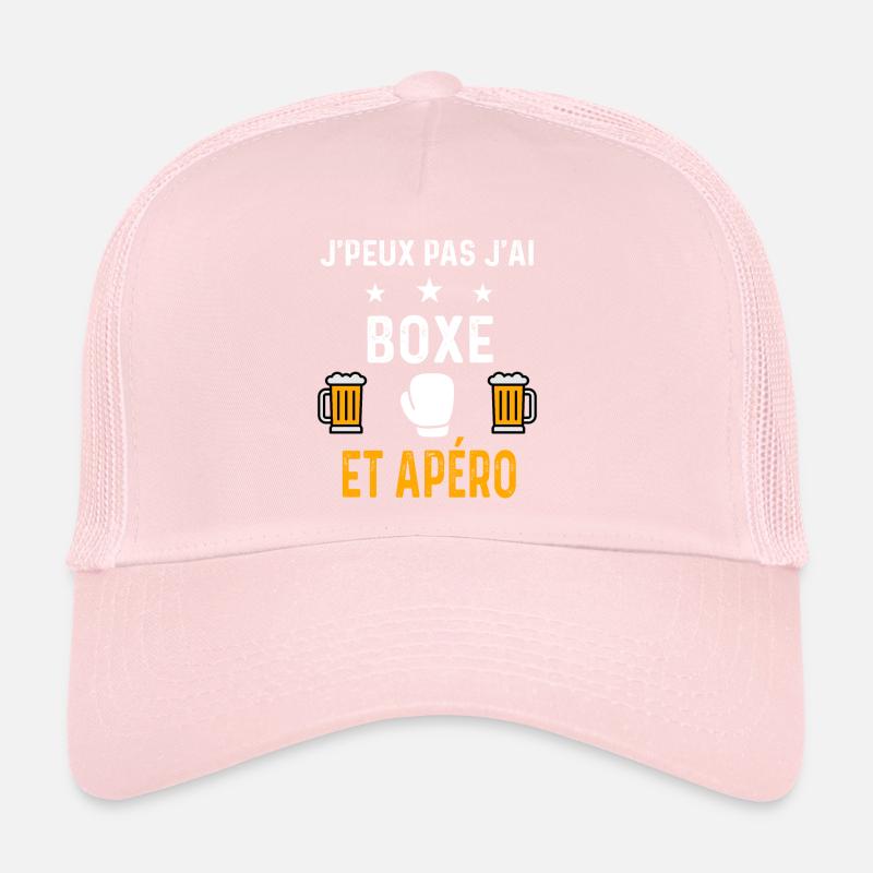 je peux pas j'ai boxe gants et apéro boxe Casquette trucker 