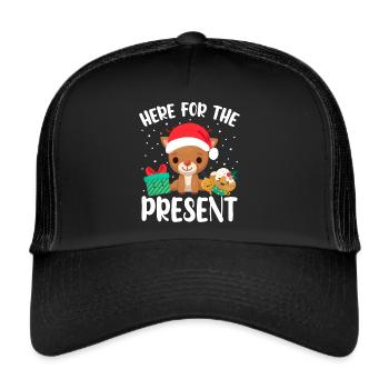 Reindeer Christmas Party Saint Snowflake Christmas - Trucker Cap - black/black - Front
