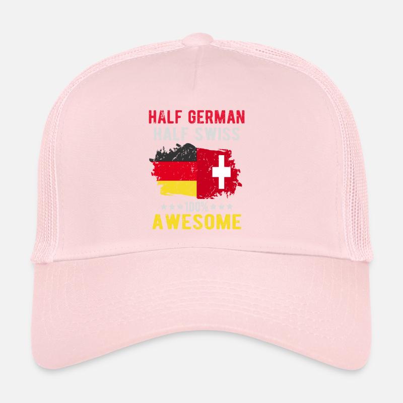 Moitié allemand moitié suisse Casquette trucker 