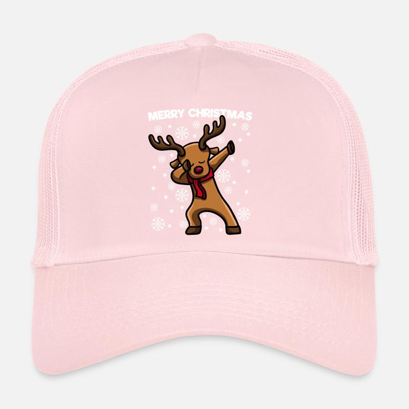 Dabbing Reindeer Noël Casquette trucker 