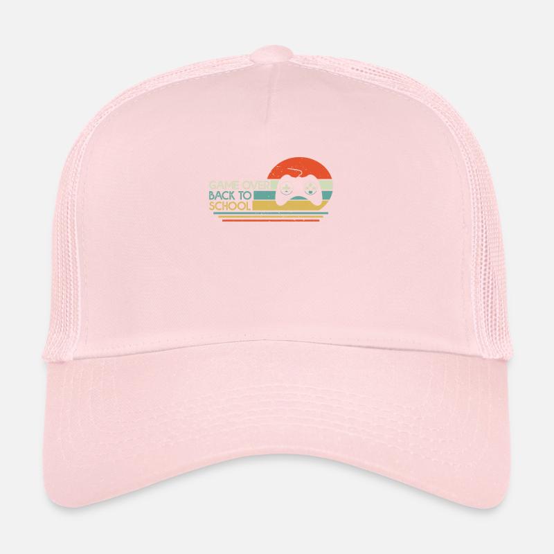 School Child Start Game Over First Day of School Trucker Cap