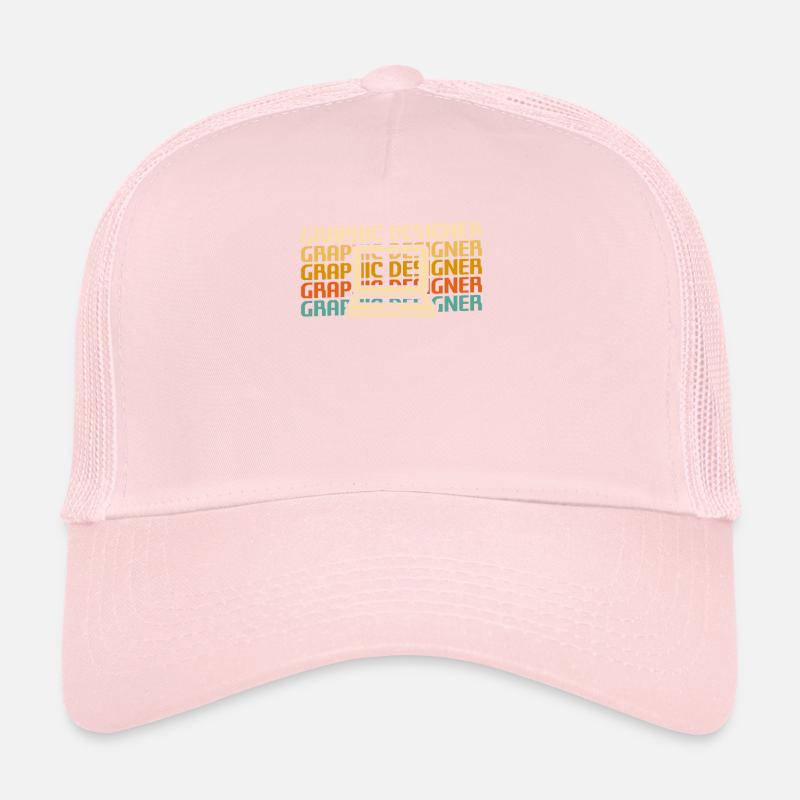 Designer Graphique Rétro Design Graphique Casquette trucker 